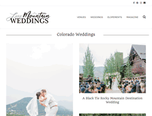 Tablet Screenshot of coweddingsmag.com